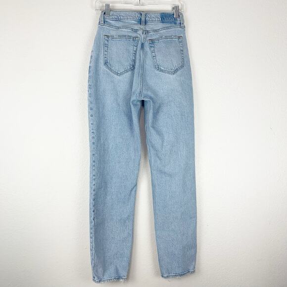 Abercrombie & Fitch Criss Cross Jeans I 25/0R I The Dad High Rise I Curve Love - Picture 4 of 11